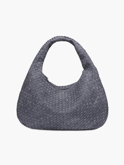 Yvon | Gevlochten Hobo-Tas van Suède XL