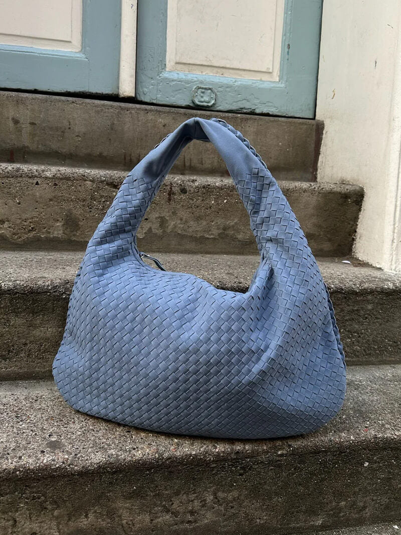 Yvon | Gevlochten Hobo-Tas van Suède XL