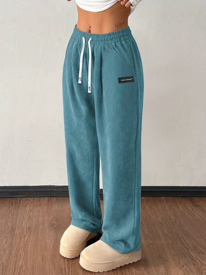 Zachte corduroy jogger dames – Raya