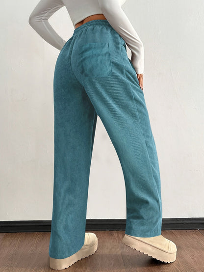 Zachte corduroy jogger dames – Raya