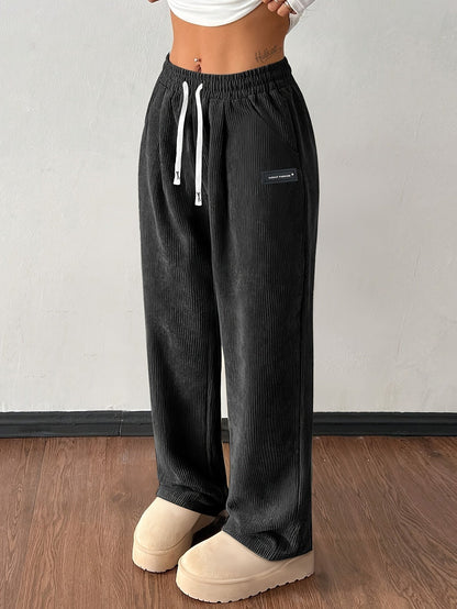Zachte corduroy jogger dames – Raya
