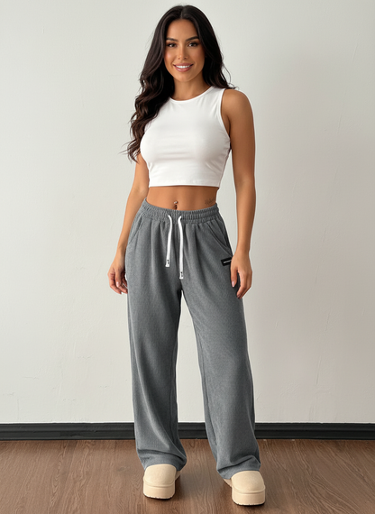 Zachte corduroy jogger dames – Raya