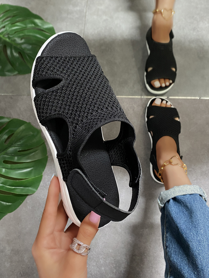 Zachte en Comfortabele Sandalen voor Dames met Stretchmateriaal