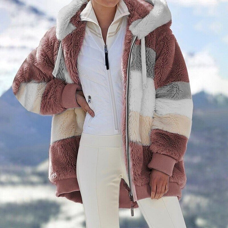 Zachte fluffy damesjas