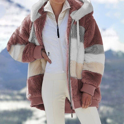 Zachte fluffy damesjas