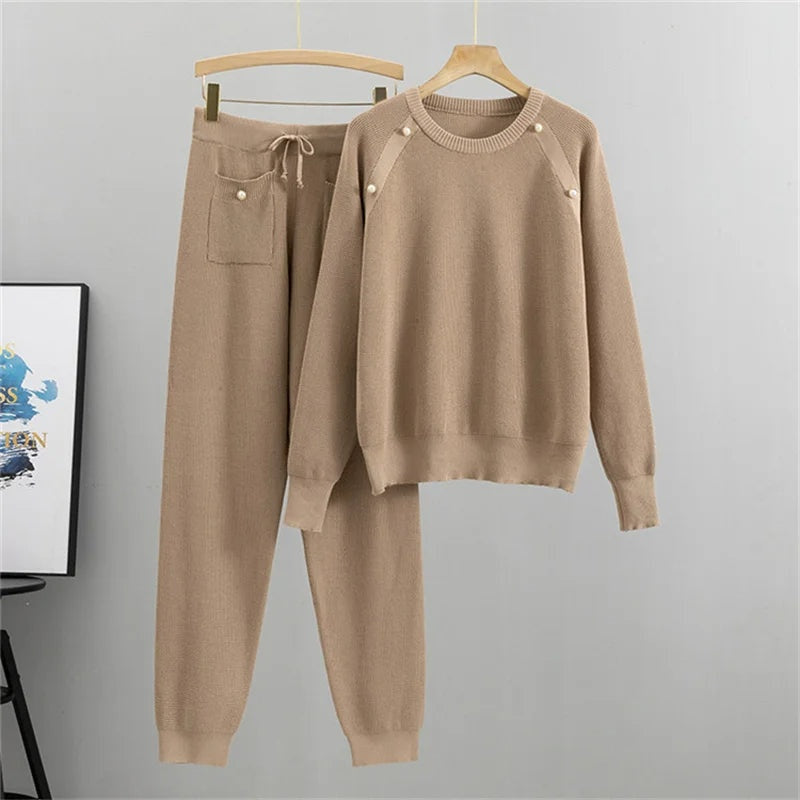 Zachte gebreide lounge set dames – Amélie
