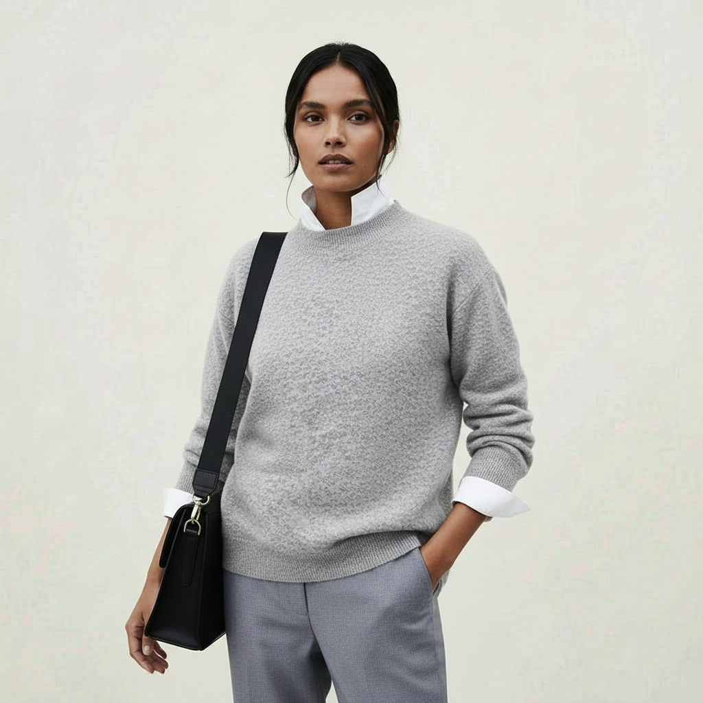 Zachte warme dames basic oversized trui