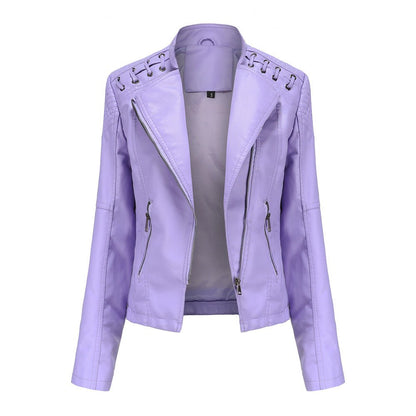 Zale | Leren jas met verwassen look