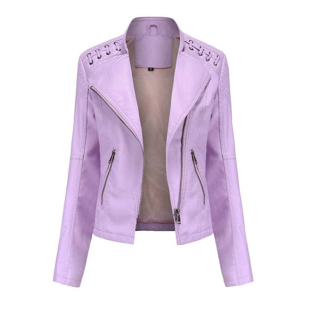 Zale | Leren jas met verwassen look