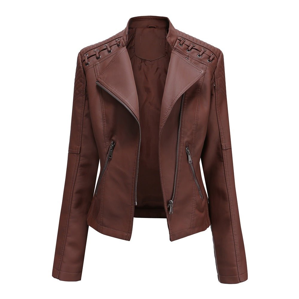 Zale | Leren jas met verwassen look