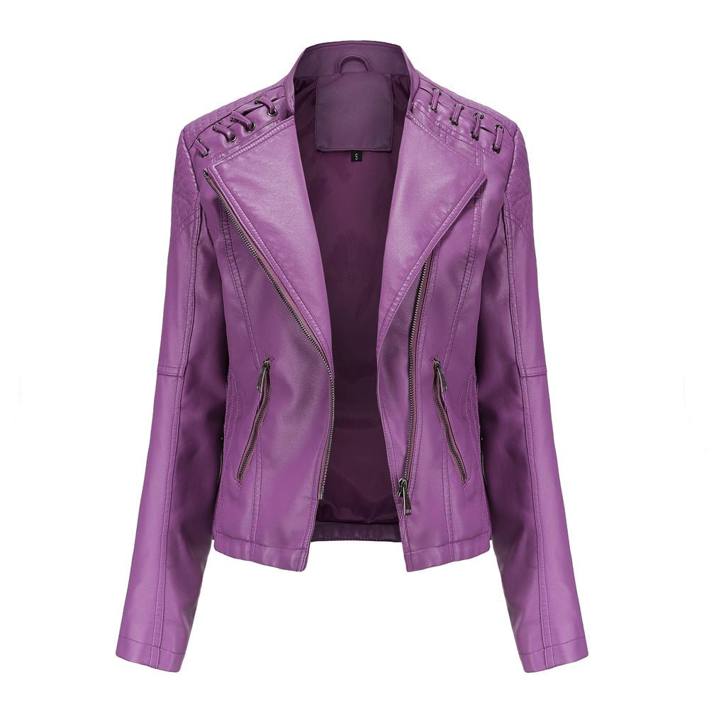 Zale | Leren jas met verwassen look