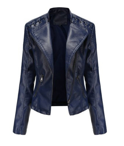 Zale | Leren jas met verwassen look