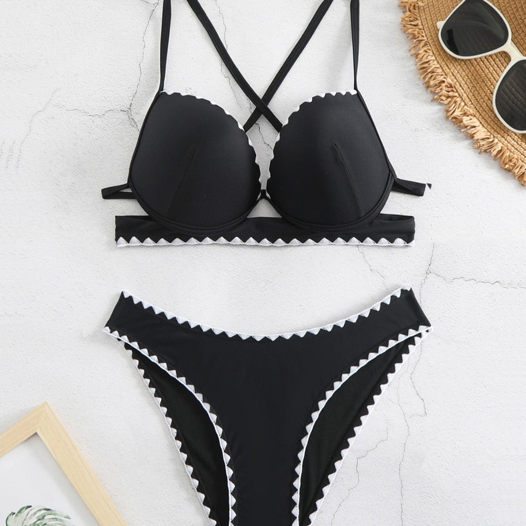 Zara Push-Up Bikini | Hoge Been Snit met Kant