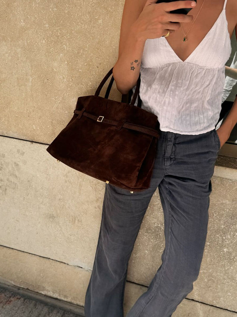 Zella | Luxe Dames Handtas van Suède