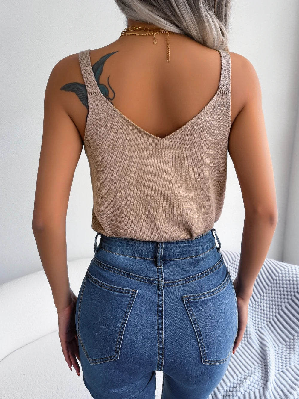 Zomertop met open knit – Aurelia