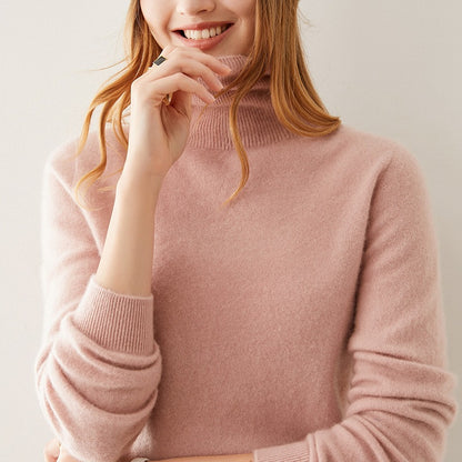 Celine Premium 100% Pure Kasjmier Coltrui Dames Luxe Fijngebreide Sweater