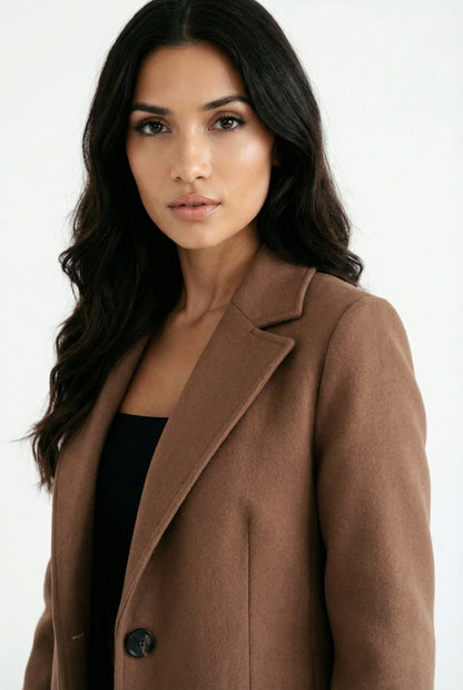 Elysa Prestige Dames Herfst Winter Mantel | Tijdloze Elegantie en Warmte