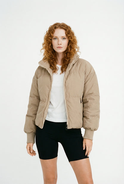 Adina Herfst Winter – Lichtgewicht Warmte – Cropped Puffer Jacket