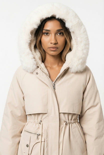 Elisa Luxe Faux Fur Hooded Winter Jacket