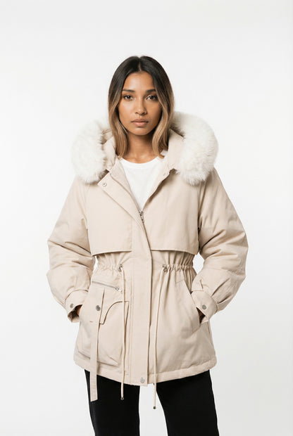Elisa Luxe Faux Fur Hooded Winter Jacket