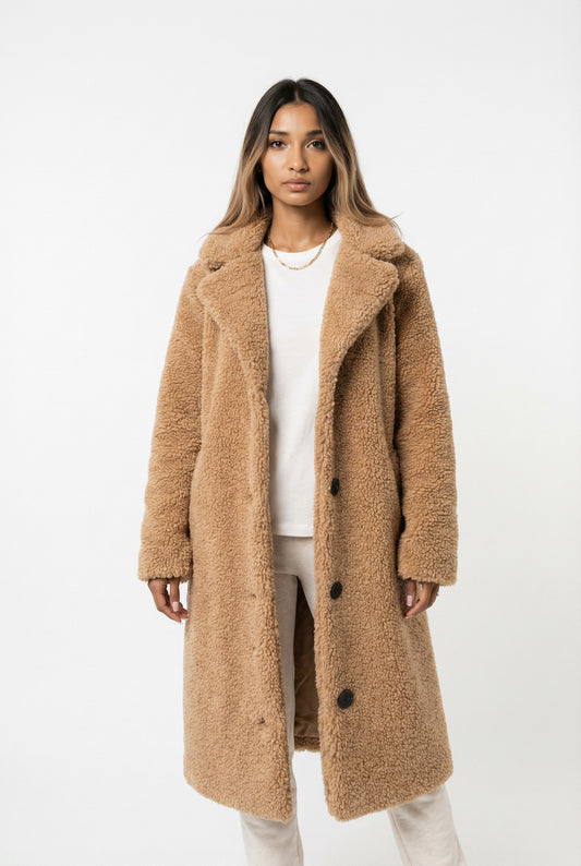 Rachel Teddy Long Coat