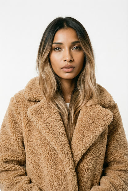 Rachel Teddy Long Coat