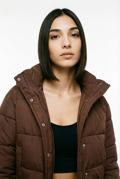 Sandra Vitale Herfst Winter – Warm Puffer – Cropped Hooded Jacket