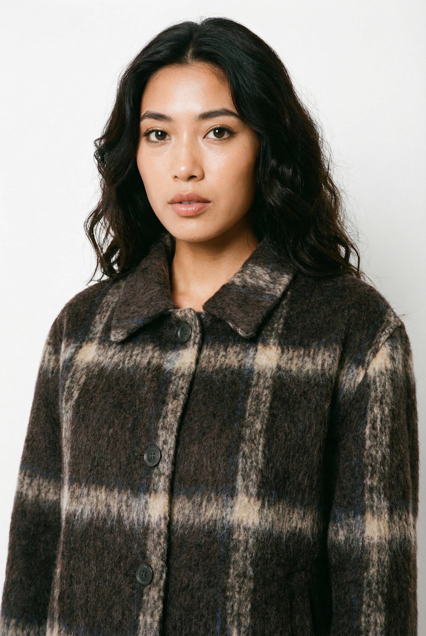 Made Cropped Checkered Jacket