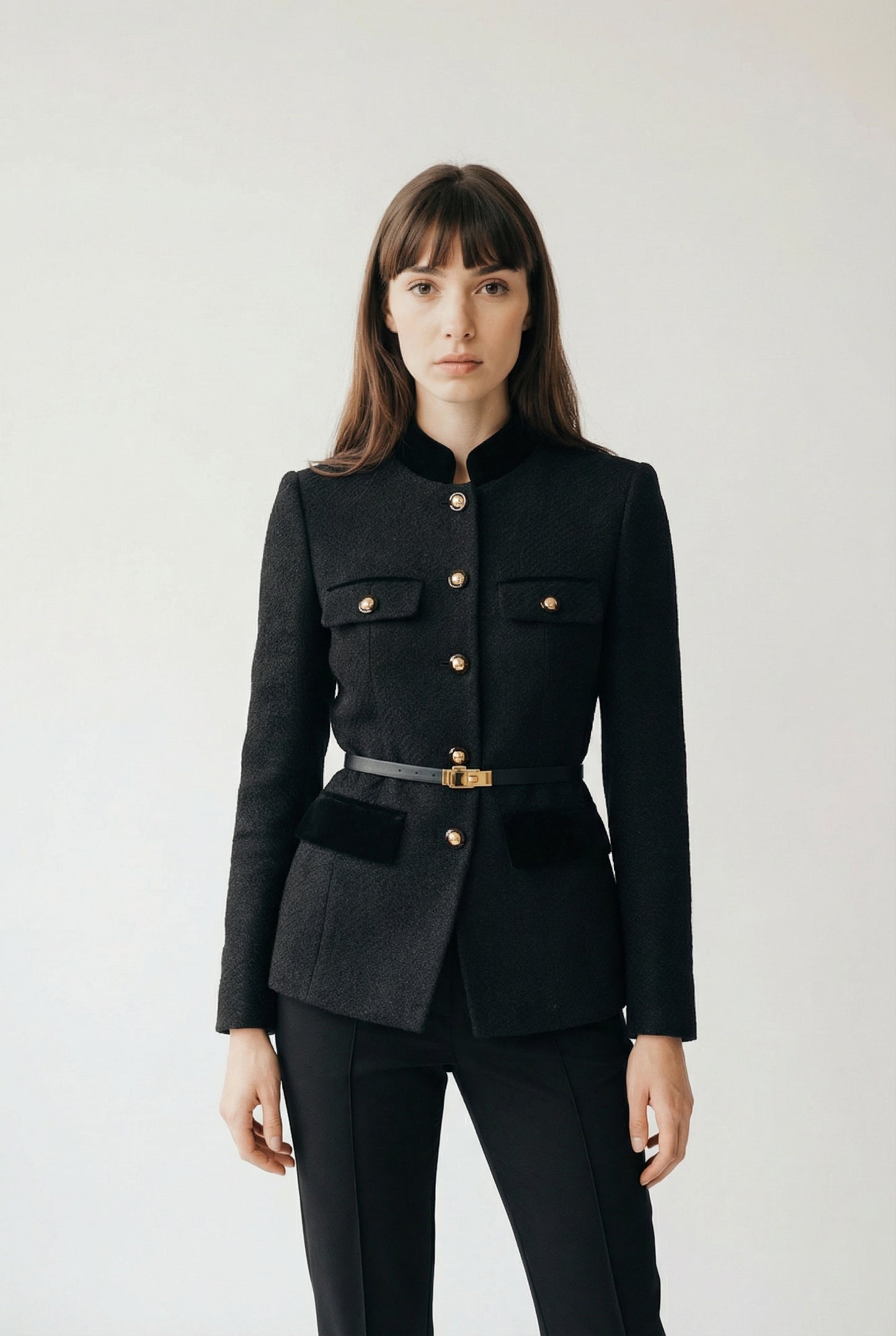 Charlotte Structured Belted Blazer