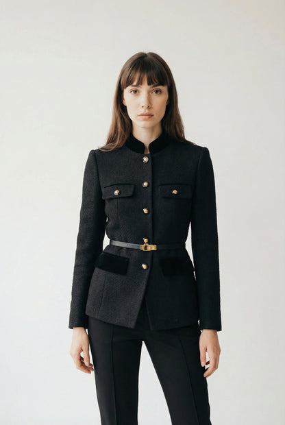Charlotte Structured Belted Blazer