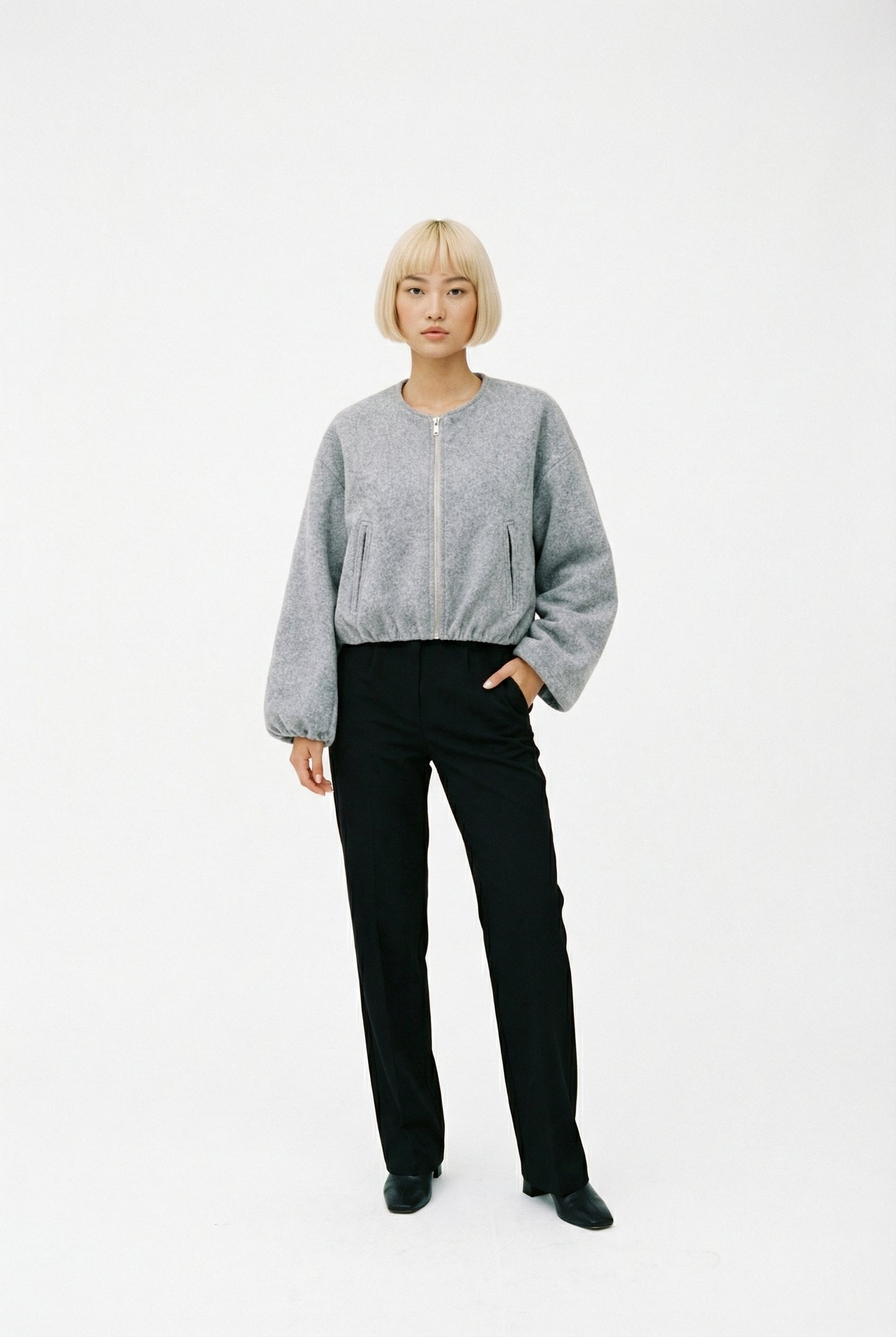 Mila Cropped Zip Jacket