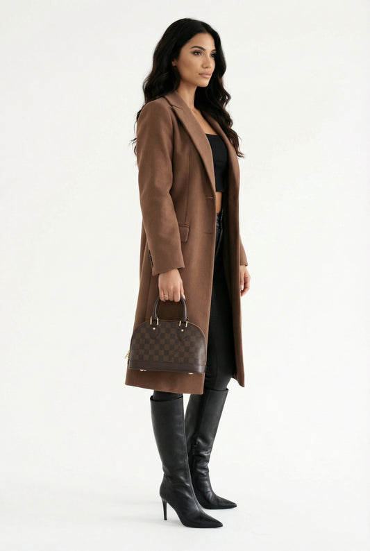Elysa Prestige Dames Herfst Winter Mantel | Tijdloze Elegantie en Warmte