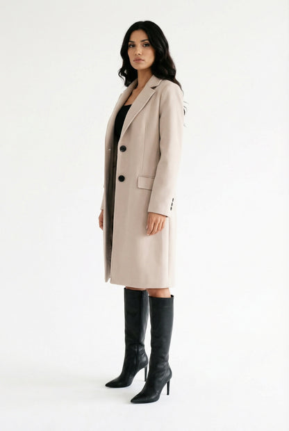 Elysa Prestige Dames Herfst Winter Mantel | Tijdloze Elegantie en Warmte