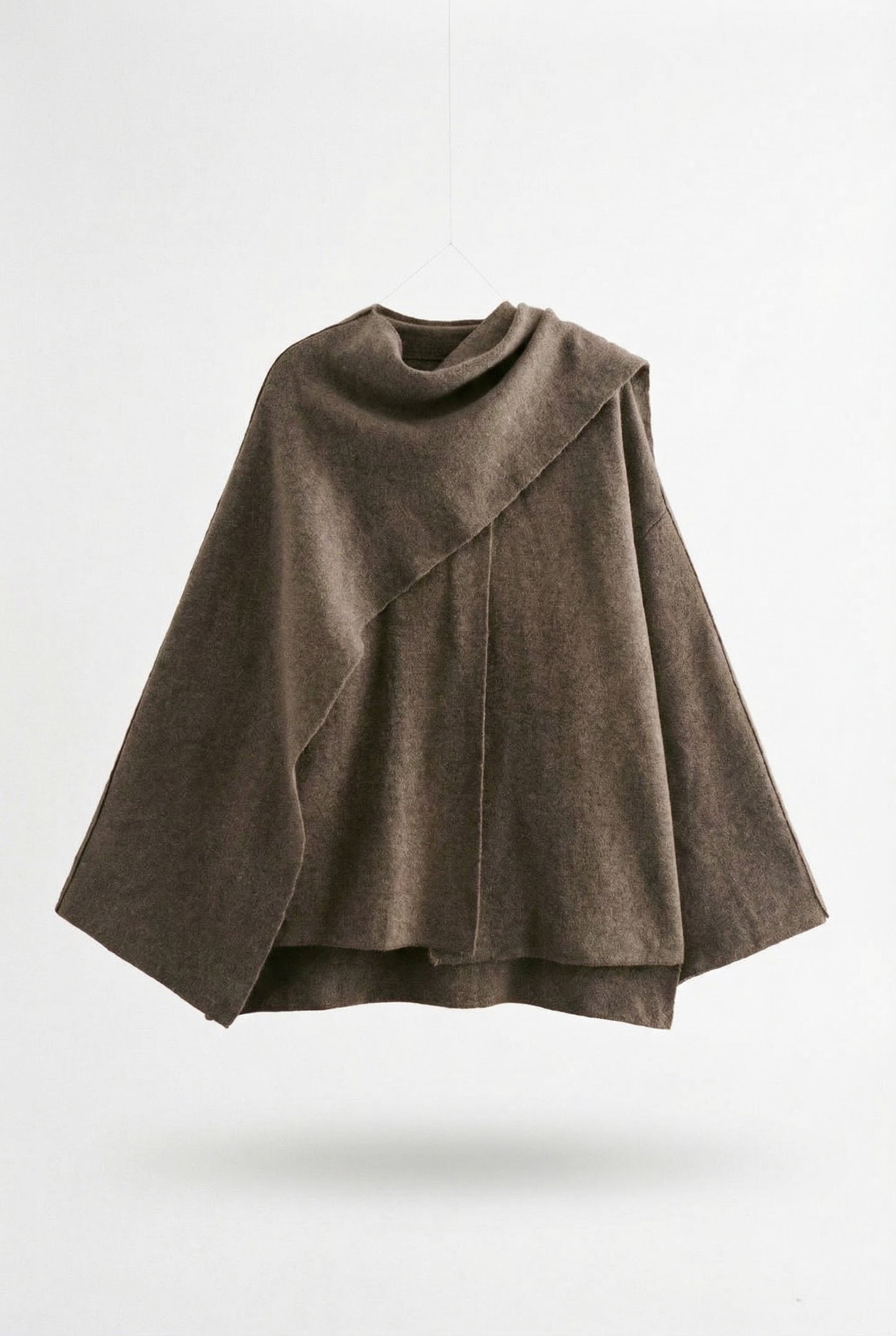 Alvera herfst winter – zachte draped jacket – taupe