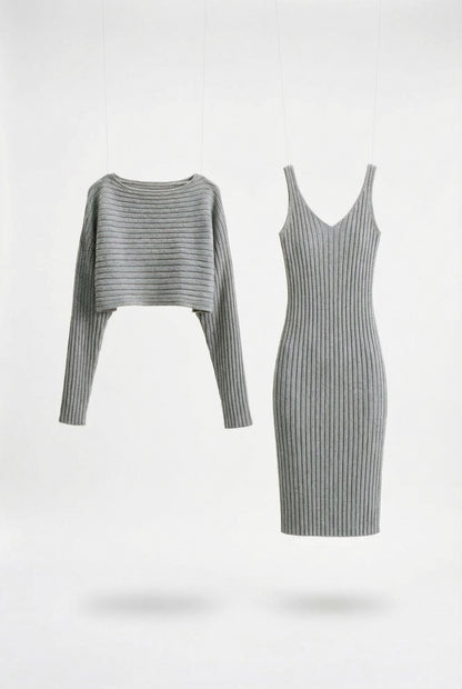 Sara Signature Stripe Duo Set – Soft Sculpt Dames