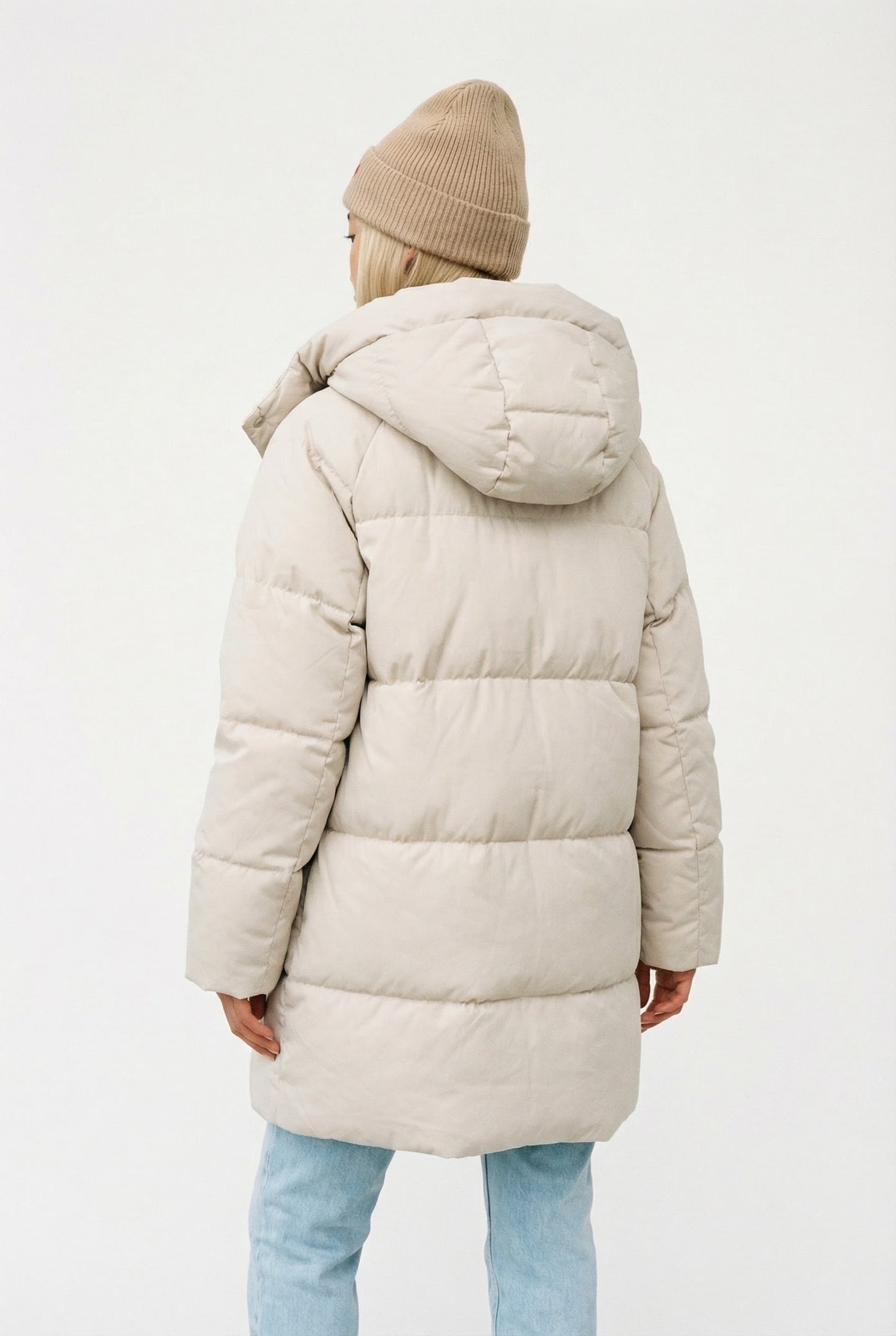 Arctic Volume Puffer Coat Lange Oversized Winterjas Dames