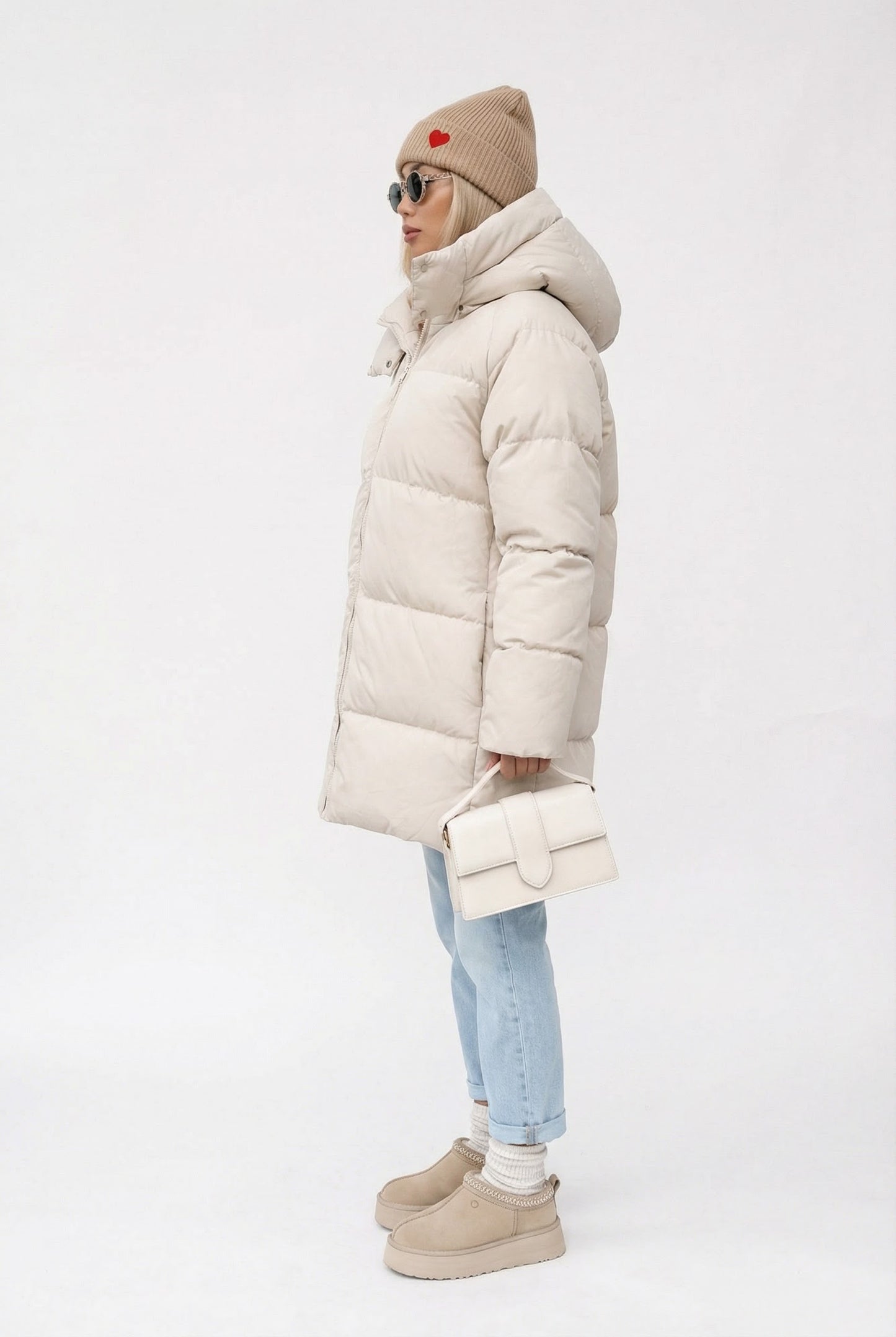Arctic Volume Puffer Coat Lange Oversized Winterjas Dames