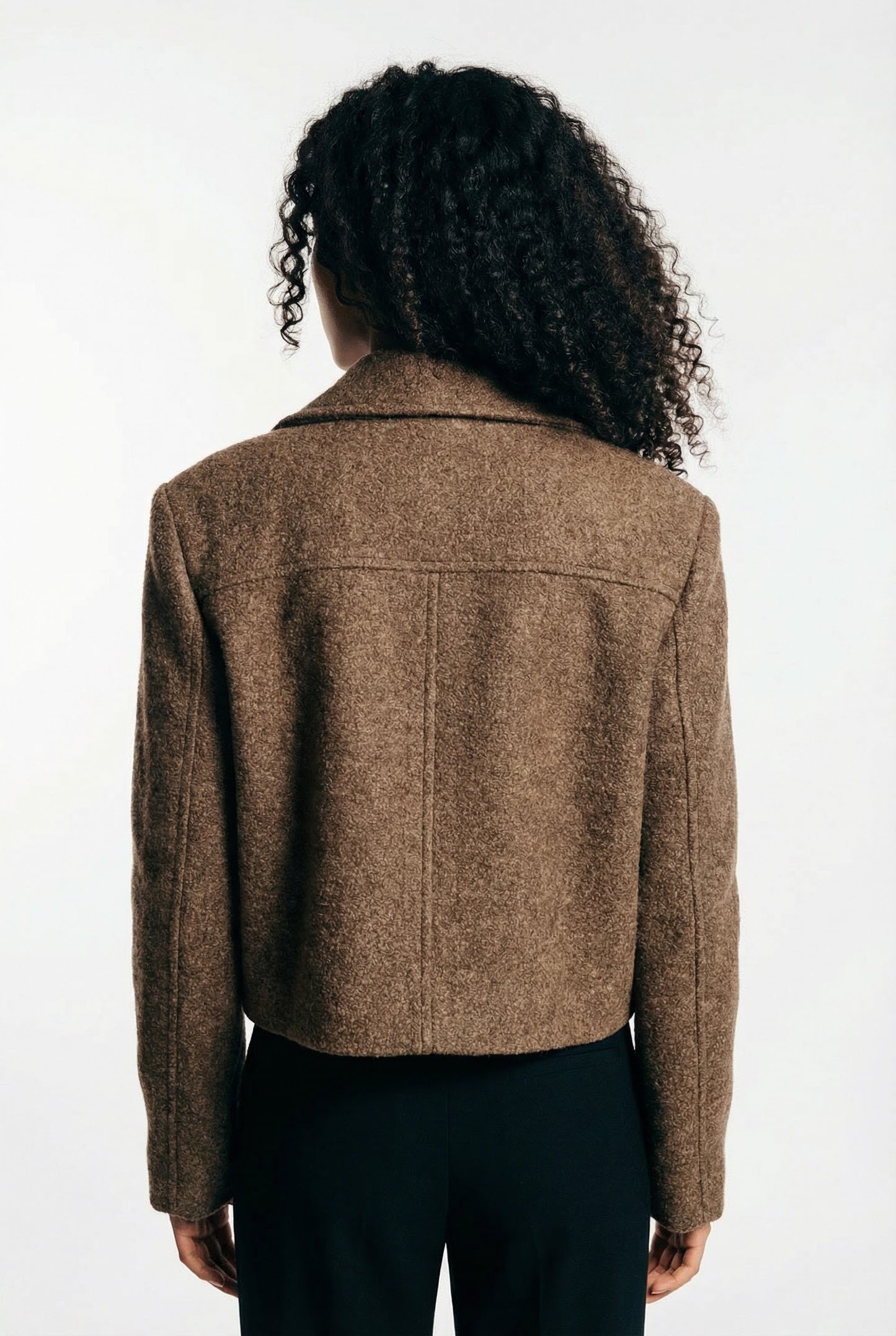 Structured Form Cropped Jacket Slim Fit Blazer