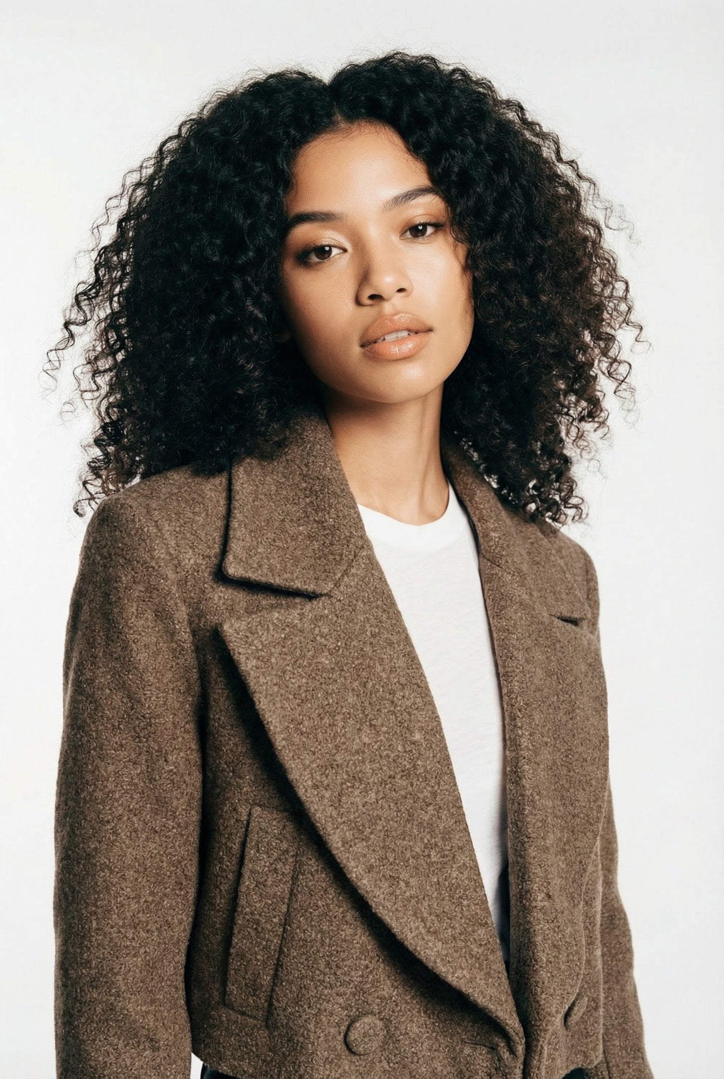 Structured Form Cropped Jacket Slim Fit Blazer