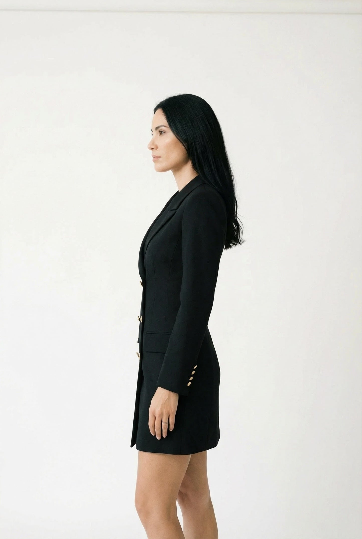 Tailored Muse Blazer Dress Double Breasted Mini Jurk