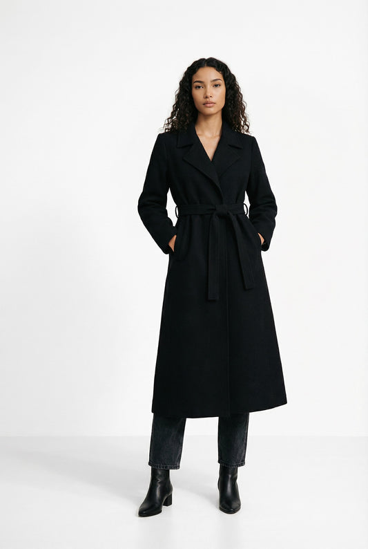 Talia Dames Lange Manteljas | Wolmix, Elegant