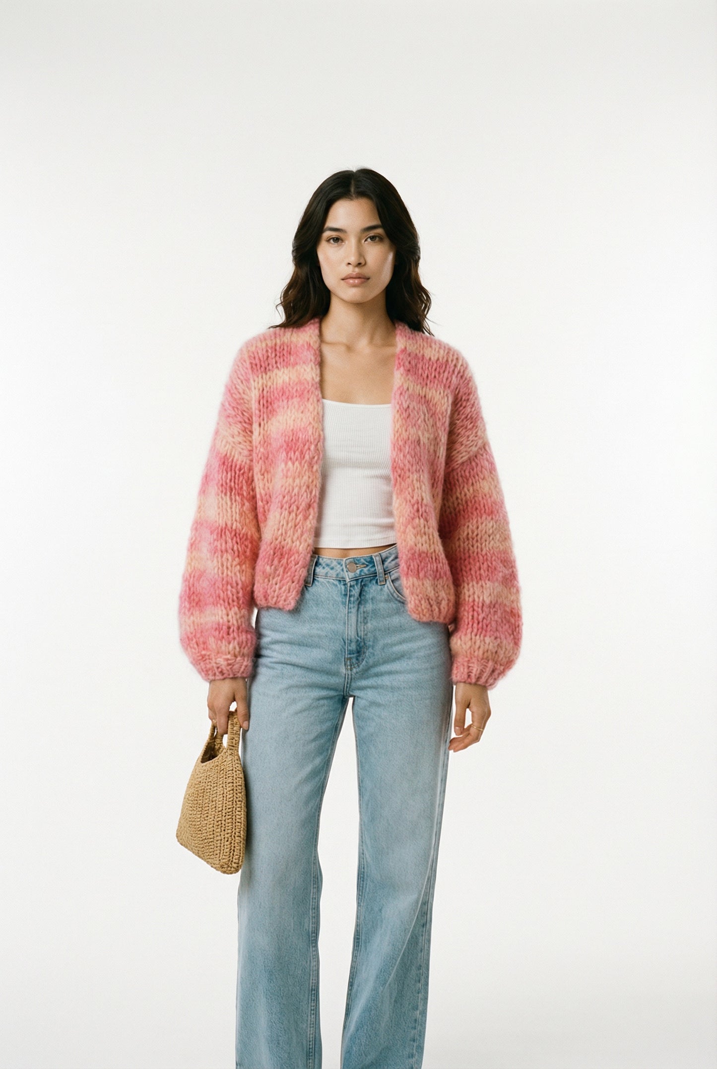 Samantha Handgemaakte Gebreide Dames Cardigan