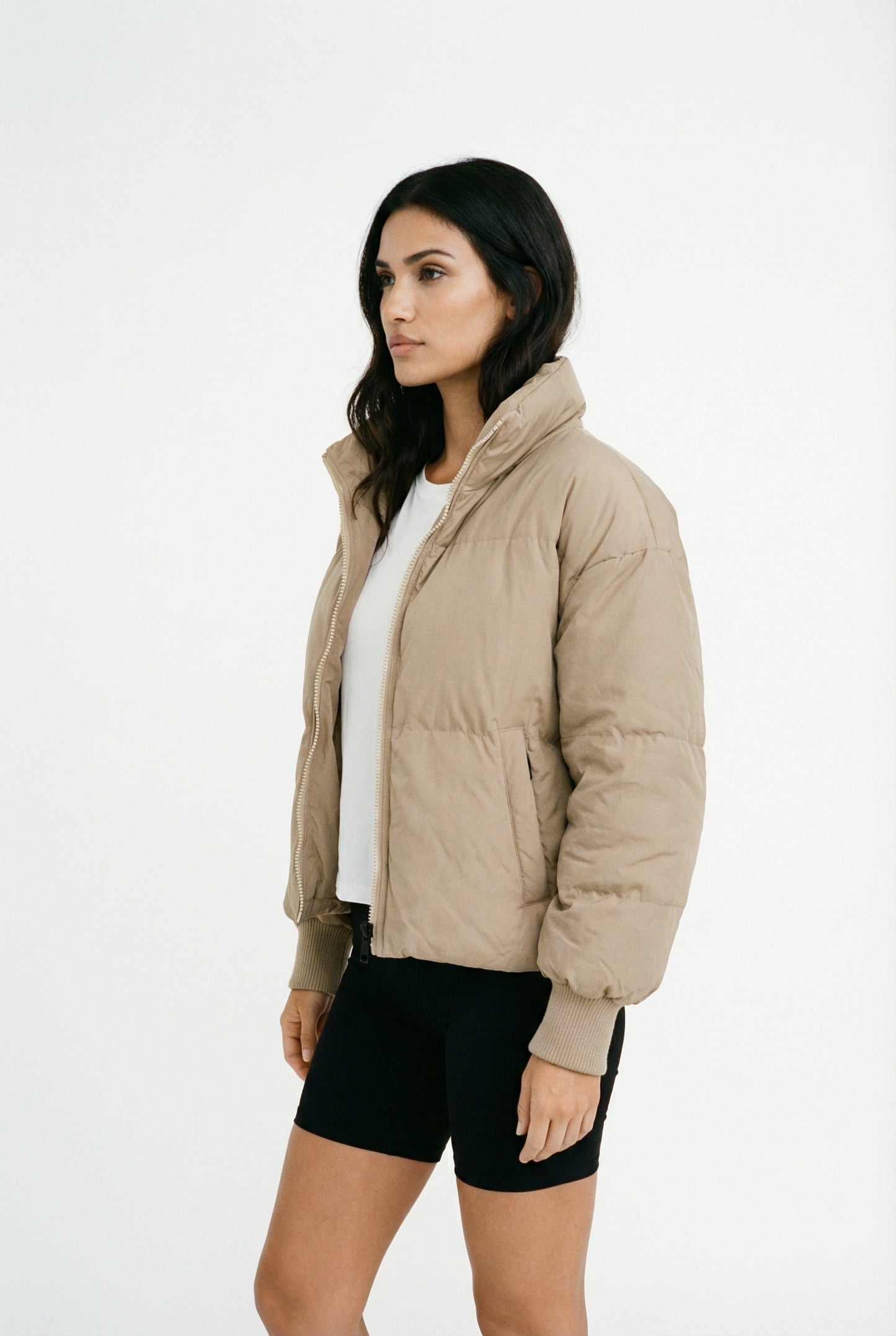 Adina Herfst Winter – Lichtgewicht Warmte – Cropped Puffer Jacket