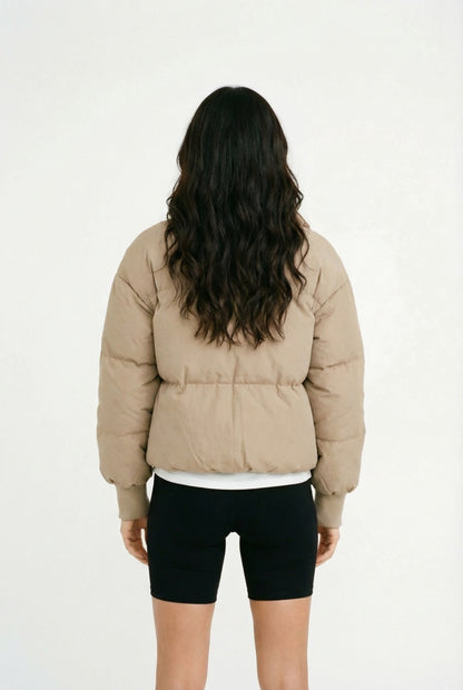 Adina Herfst Winter – Lichtgewicht Warmte – Cropped Puffer Jacket