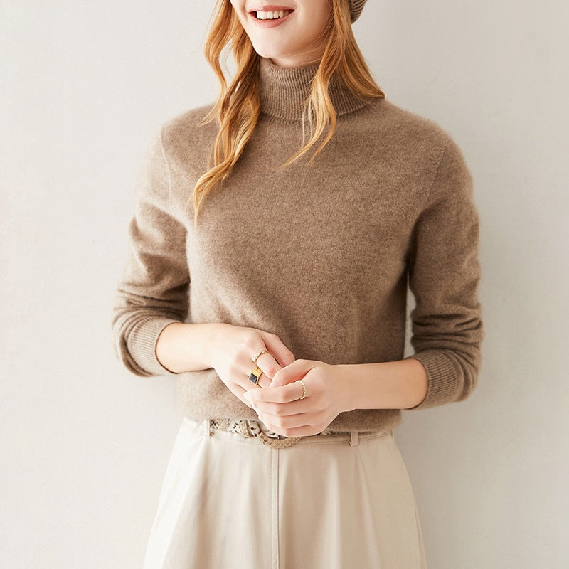 Celine Premium 100% Pure Kasjmier Coltrui Dames Luxe Fijngebreide Sweater