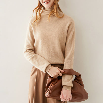 Celine Premium 100% Pure Kasjmier Coltrui Dames Luxe Fijngebreide Sweater